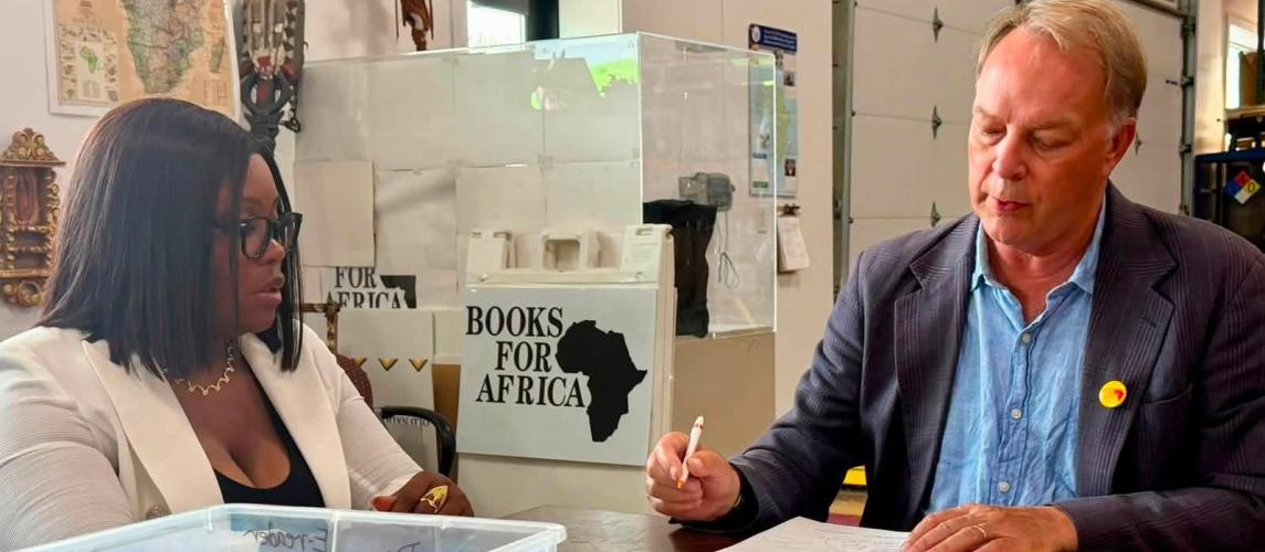 Ministry of Youth and Sports Pursues Landmark Partnership with Books For Africa to Transform Youth Centers into Learning and Digital Resource Hubs