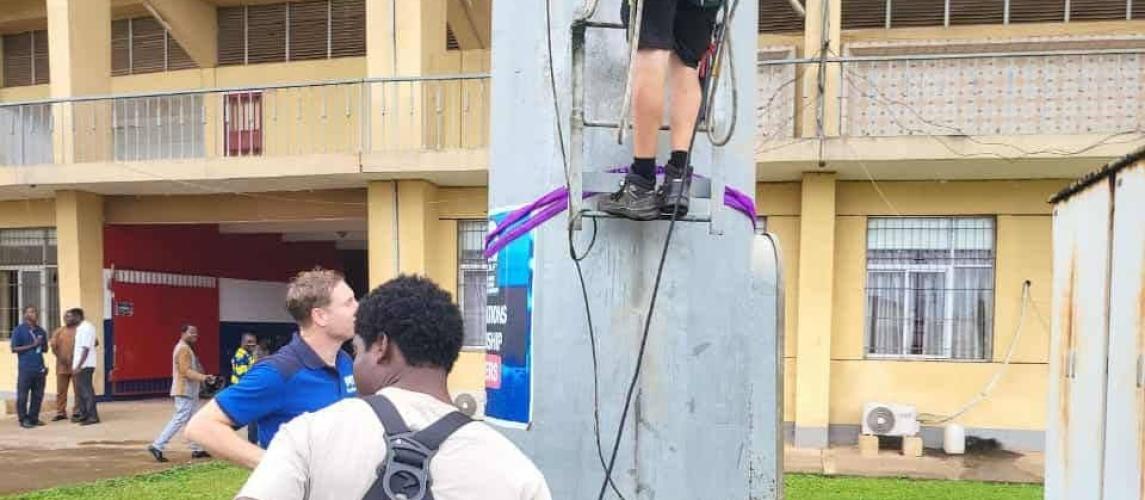 Restoration of the Floodlights at SKD Sports Complex Commences