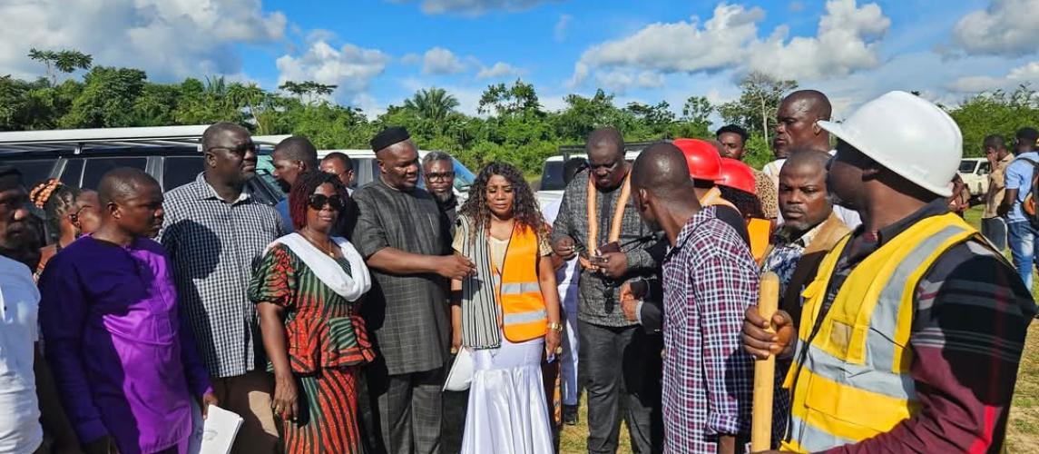 Minister Bangalu Attends Doe Funeral, Represents President Boakai at Groundbreaking Ceremony in Zwedru